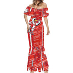 Sydney Swans Mermaid Dress Mascot Cartoon Football Illustration Style