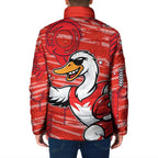 Sydney Swans Padded Jacket Mascot Cartoon Football Illustration Style