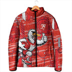 Sydney Swans Padded Jacket Mascot Cartoon Football Illustration Style