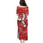 Sydney Swans Puletasi Mascot Cartoon Football Illustration Style