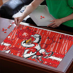 Sydney Swans Puzzle Mascot Cartoon Football Illustration Style