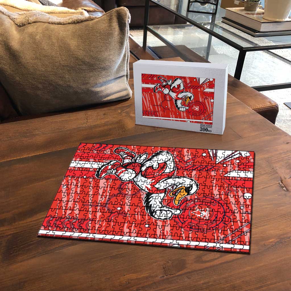 Sydney Swans Puzzle Mascot Cartoon Football Illustration Style
