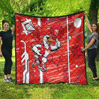 Sydney Swans Quilt Mascot Cartoon Football Illustration Style