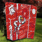 Sydney Swans Quilt Mascot Cartoon Football Illustration Style