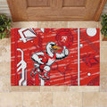 Sydney Swans Rubber Doormat Mascot Cartoon Football Illustration Style