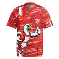 Sydney Swans Rugby Jersey Mascot Cartoon Football Illustration Style