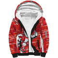 Sydney Swans Sherpa Hoodie Mascot Cartoon Football Illustration Style
