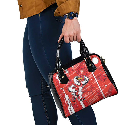 Sydney Swans Shoulder Handbag Mascot Cartoon Football Illustration Style
