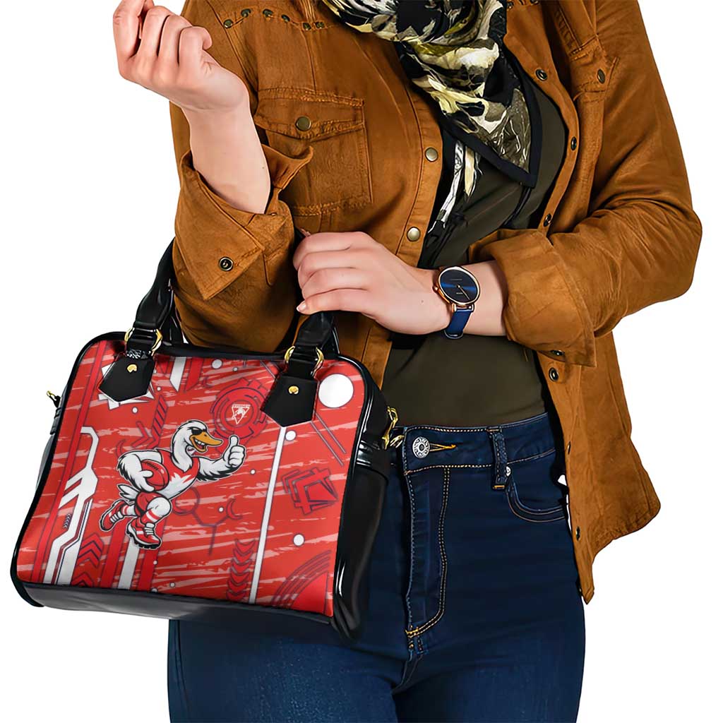 Sydney Swans Shoulder Handbag Mascot Cartoon Football Illustration Style