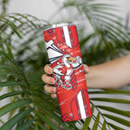 Sydney Swans Skinny Tumbler Mascot Cartoon Football Illustration Style