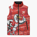 Sydney Swans Sleeveless Puffer Jacket Mascot Cartoon Football Illustration Style