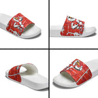 Sydney Swans Slide Sandals Mascot Cartoon Football Illustration Style