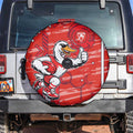 Sydney Swans Spare Tire Cover Mascot Cartoon Football Illustration Style