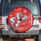 Sydney Swans Spare Tire Cover Mascot Cartoon Football Illustration Style