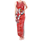 Sydney Swans Tank Maxi Dress Mascot Cartoon Football Illustration Style