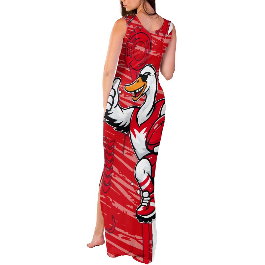 Sydney Swans Tank Maxi Dress Mascot Cartoon Football Illustration Style