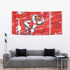 Sydney Swans Tapestry Mascot Cartoon Football Illustration Style