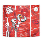 Sydney Swans Tapestry Mascot Cartoon Football Illustration Style