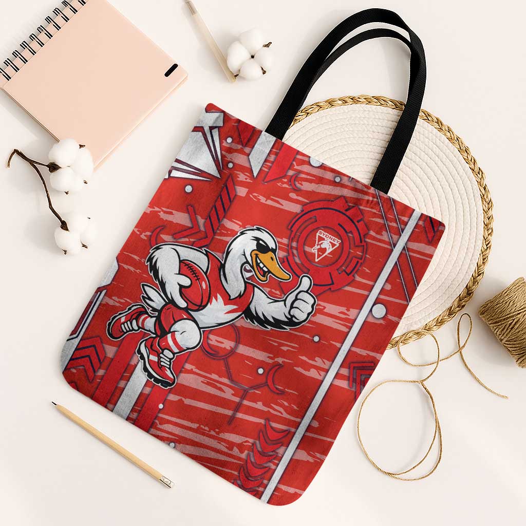 Sydney Swans Tote Bag Mascot Cartoon Football Illustration Style