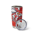 Sydney Swans Tumbler Cup Mascot Cartoon Football Illustration Style