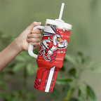 Sydney Swans Tumbler With Handle Mascot Cartoon Football Illustration Style