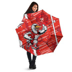 Sydney Swans Umbrella Mascot Cartoon Football Illustration Style