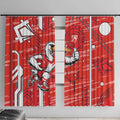 Sydney Swans Window Curtain Mascot Cartoon Football Illustration Style