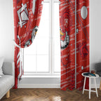 Sydney Swans Window Curtain Mascot Cartoon Football Illustration Style