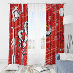 Sydney Swans Window Curtain Mascot Cartoon Football Illustration Style