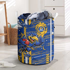 West Coast Eagles Laundry Basket Mascot Cartoon Football Illustration Style