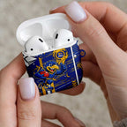 West Coast Eagles AirPods Case Mascot Cartoon Football Illustration Style