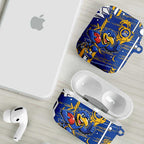 West Coast Eagles AirPods Case Mascot Cartoon Football Illustration Style