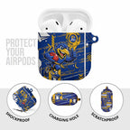 West Coast Eagles AirPods Case Mascot Cartoon Football Illustration Style