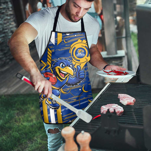 West Coast Eagles Apron Mascot Cartoon Football Illustration Style