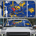 West Coast Eagles Auto Sun Shade Mascot Cartoon Football Illustration Style