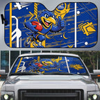West Coast Eagles Auto Sun Shade Mascot Cartoon Football Illustration Style