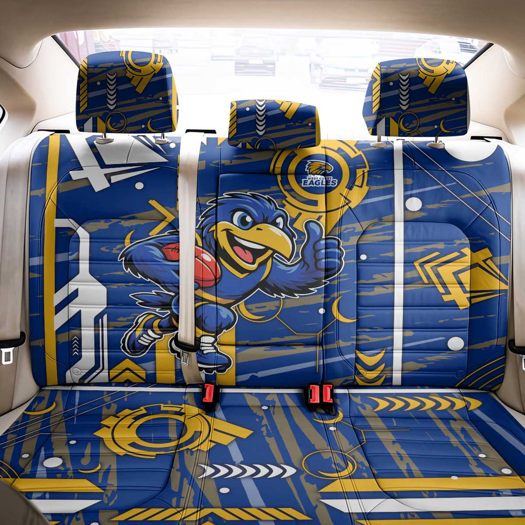 West Coast Eagles Back Car Seat Cover Mascot Cartoon Football Illustration Style
