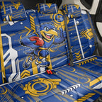 West Coast Eagles Back Car Seat Cover Mascot Cartoon Football Illustration Style