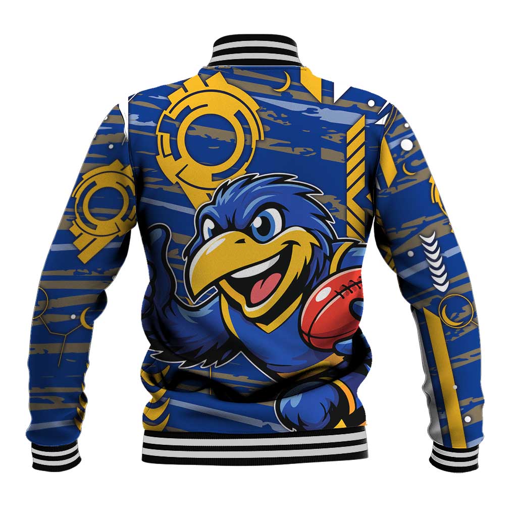 West Coast Eagles Baseball Jacket Mascot Cartoon Football Illustration Style
