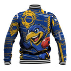 West Coast Eagles Baseball Jacket Mascot Cartoon Football Illustration Style