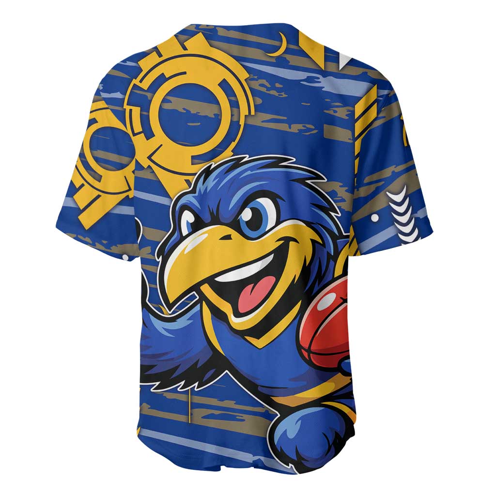 West Coast Eagles Baseball Jersey Mascot Cartoon Football Illustration Style