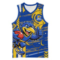 West Coast Eagles Basketball Jersey Mascot Cartoon Football Illustration Style