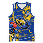 West Coast Eagles Basketball Jersey Mascot Cartoon Football Illustration Style