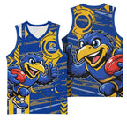 West Coast Eagles Basketball Jersey Mascot Cartoon Football Illustration Style