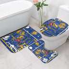 West Coast Eagles Bathroom Set Mascot Cartoon Football Illustration Style