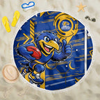 West Coast Eagles Beach Blanket Mascot Cartoon Football Illustration Style