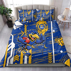West Coast Eagles Bedding Set Mascot Cartoon Football Illustration Style
