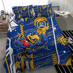 West Coast Eagles Bedding Set Mascot Cartoon Football Illustration Style