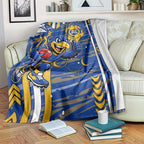 West Coast Eagles Blanket Mascot Cartoon Football Illustration Style