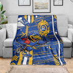 West Coast Eagles Blanket Mascot Cartoon Football Illustration Style